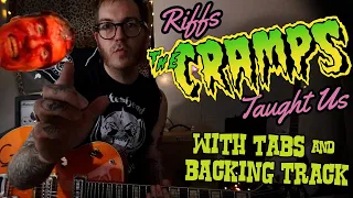 The Cramps - Guitar Lesson - Big Black Witchcraft Rock [WITH TABS & BACKING TRACK]