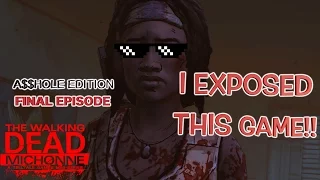 I EXPOSED THIS GAME! TOO MUCH SAVAGE! ( WALKING DEAD MICHONNE FINALE) BY @ITSREAL85