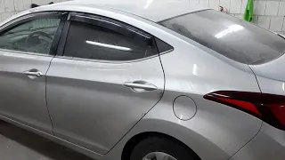 Полная химчистка салона - Hyundai Elantra.