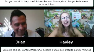 English conversation with Cambly  Day #   136 Hayley