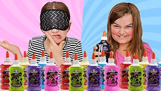 3 COLORS OF GLUE SLIME CHALLENGE!! | JKrew