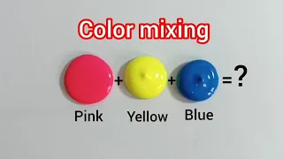 Guess the final colors 🎨 | Satisfying video| Art video| Color mixing video| Painting mixing video