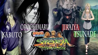 Orochimaru+Kabuto vs Jiraiya+Tsunade (Super Hard S-rank) Ultimate Ninja Storm Revolution