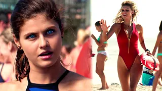 Even Alexandra Daddario can't believe how good this woman looks | Baywatch | CLIP