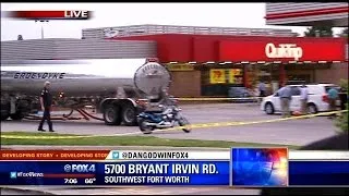 Truck driver killed outside gas station