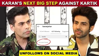 Shocking | Karan Johar UNFOLLOWS Kartik On Social Media After Banning Him From Dharma Productions