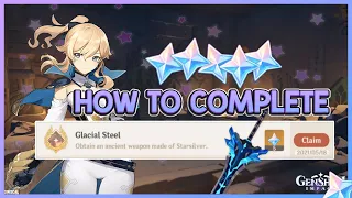 [1.5] HOW TO COMPLETE GLACIAL STEEL ACHIEVEMENT - Secret Achievement Full Guide (FREE PRIMOGEMS!!!)