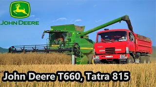 Žatva 2022 | John Deere T660 a Tatra 815 | PD Vršatec Pruské