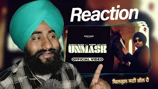 Reaction UNMASK | Ranjit Bawa X Sunny Malton ( Official Video) | MXRCI | Ranbir |