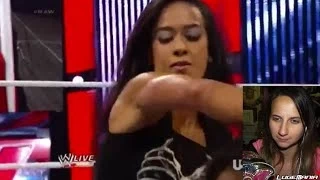 WWE Raw 7/7/14 AJ Lee Paige vs Funks Live Commentary