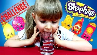 ПОПРОБУЙ НЕ ЗАПИВАТЬ! ЧЕЛЛЕНДЖ: ШОПКИНС против обычной еды. Shopkins Challenge #7