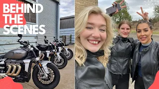 Taking you along with us for a day filming with TRIUMPH UK 🚀