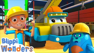 Blippi Becomes a Construction Worker! | Blippi Wonders Educational Cartoons for Kids