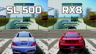 NFS Most Wanted: Mercedes SL 500 vs Mazda RX8 - Drag Race