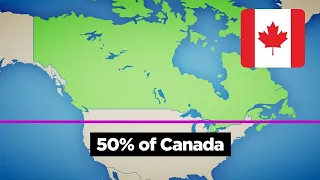 Why 50% of Canadians Live South of This Line 🤔 |InfoMystery