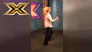 Оксана Марченко танцует за кулисами «Х-фактора»