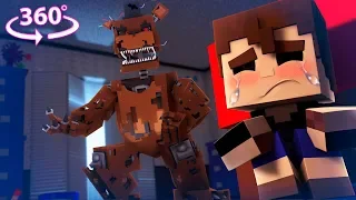 360° Five Nights At Freddy's - NIGHTMARE FREDDY VISION - Minecraft 360° VR Video