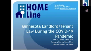 6/25/20 HOME Line COVID 19 Tenant/Landlord webinar (for landlords/managers)