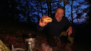 Overnighter mit Boris Outdoor Nacht im Wald 🏕 Tarp Nebel Abenteuer Bushcraft ⚠️Ultra Heavy⚠️