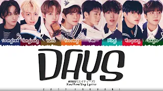 ATEEZ (エイティーズ) - 'DAYS' Lyrics [Color Coded_Kan_Rom_Eng]