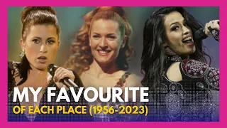 My FAVOURITE of EACH Grand Final PLACE | Eurovision (1956-2023)