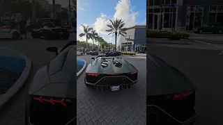 Lamborghini Aventador Ultimae arriving to Exotics at Dania Pointe
