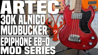 Artec 30k Alnico Mudbucker w/ DiMarzio 500k P/P - Epiphone EB-0 Mod Series - LowEndLobster Builds