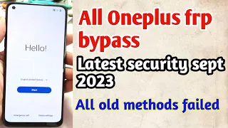 all one plus frp bypass without pc | reset not working | latest security 2023