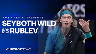 Five-Setter 👀 | Thiago Seyboth Wild v Andrey Rublev | Australian Open 2024 Highlights 🇦🇺