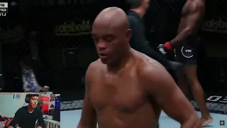 reacat ANDERSON SILVA VS URIAH HALL (Highlights) - UFC Fight Night