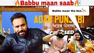 Babbu Maan : Adab Punjabi (Canada) |Pagal Shayar | Rishisworld Reaction. With mom😍