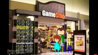 Caillou's family goes to Boscov's and he stinks to GameStop