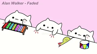 Bongo Cat plays "Alan Walker - Faded" - Toy Chicken