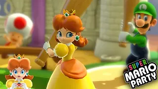 Super Mario Party Mini League Baseball Daisy and Luigi vs Bowser Jr and Goomba