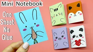 DIY MINI NOTEBOOKS ONE SHEET OF PAPER WITHOUT GLUE | Liam Channel