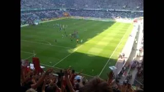 VFL Wolfsburg vs. 1.FC Kaiserslautern -  Stimmung nach dem 1:2