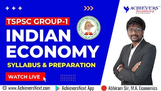 TSPSC Group 1 Prelims | TSPSC Group 1 Indian Economy Syllabus & Preparation