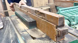 Incredible Wood Reuse Project From Discarded Logs // Build Beautiful Round Tables From Recycled Wood