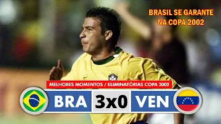 Brasil 3x0 Venezuela - Melhores Momentos - Eliminatórias Copa 2002