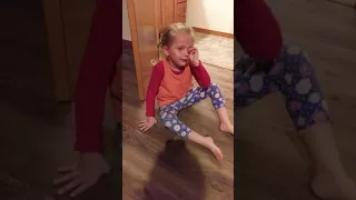 3 year old tantrum: When mommy gets Elsa hair wrong!!