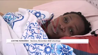 RIOT VICTIM CRIES OUT: Namambo awaits treatment, fears she may be paralysed