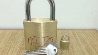 [30] (Limited Edition) Massive PTK Brass Padlock! (100mm + 5.5 Pounds!)