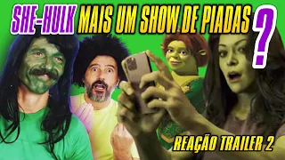 SHE-HULK SERÁ MAIS UM SHOW DE PIADAS? Reação ao Trailer 2 -  Irmãos Piologo Filmes #MulherHulk