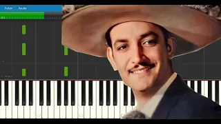 Jorge Negrete  /  Alla En El Rancho Grande / Piano Tutorial