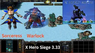 X Hero Siege 3.33, Sorceress & Warlock Extreme, Level 4 Impossible ,8 ways Dual Hero