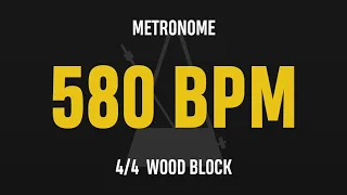 580 BPM 4/4 - Best Metronome (Sound : Wood block)