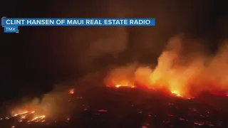 ‘If I start drowning, save yourself’: Couple jumps into ocean to escape Maui wildfire | NewsNation P