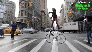 Bicycle Ballerina Takes Artistic Cycling Stunts To The Streets