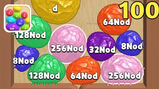 Blob Merge 3d 2048 Nod - Gameplay Walkthrough Part 100 - All Max levels Unlock (Android, iOS)