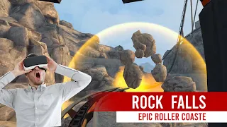 Epic Roller Coaster | Rock Falls [ VR Gameplay ]